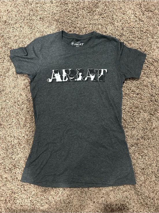 Ariat Tops - Ariat Dark Charcoal Short Sleeve Logo Tee